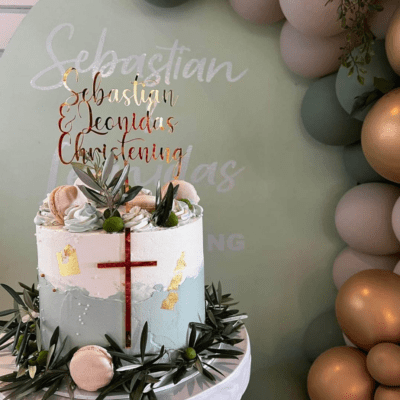 Religious cake topper set
