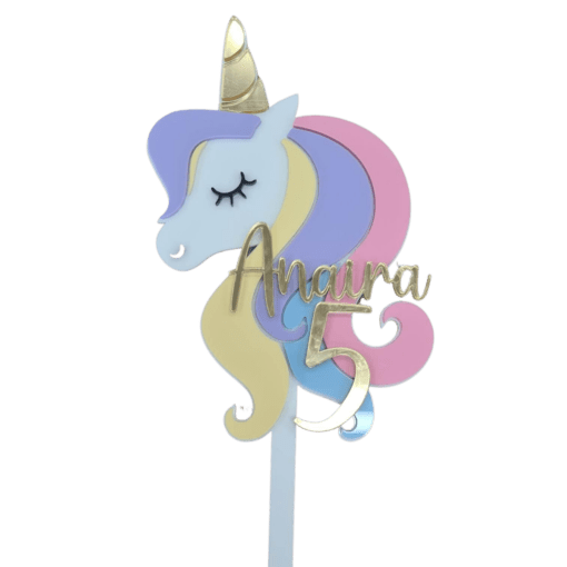 Unicorn cake topper