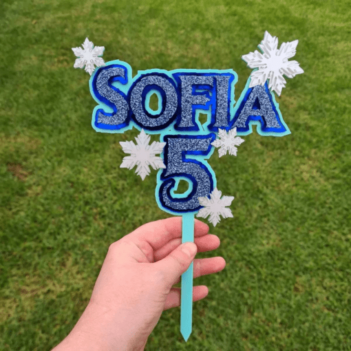 Frozen inspired cake topper - Image 3