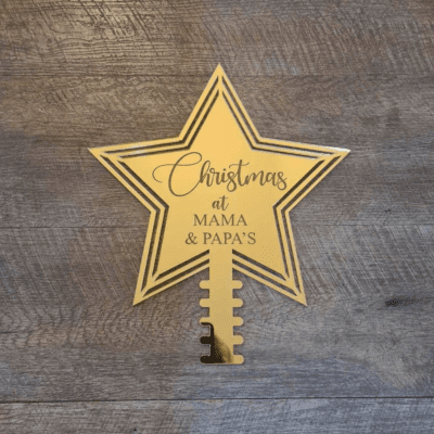 Personalised tree topper