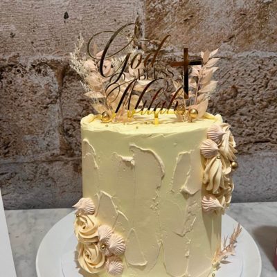 God Bless personalised cake topper