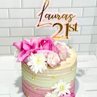 Double acrylic Birthday topper