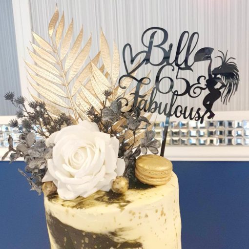 Fabulous birthday cake topper