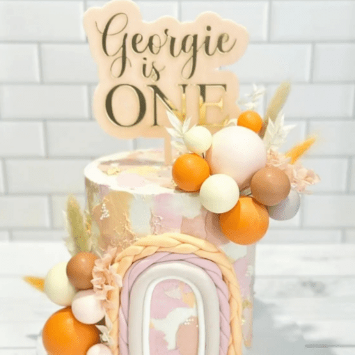 Double acrylic Birthday topper - Image 2