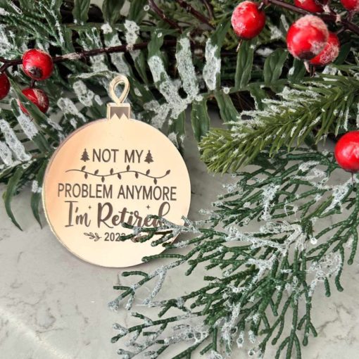 Not my problem anymore Christmas ornament - Image 2