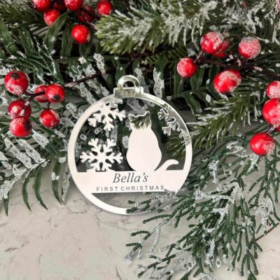 Personalised Cat ornament