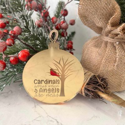 Cardinal christmas ornament