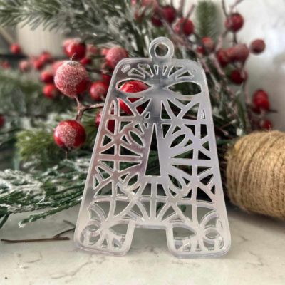 Geometric letter ornament