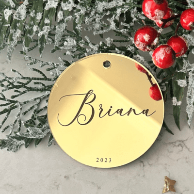 Personalised Christmas bauble