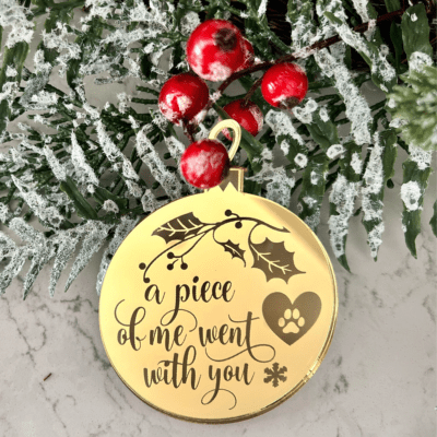 Pet memorial ornament