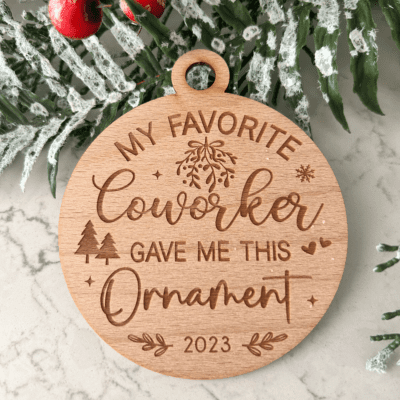 Coworker Christmas ornament