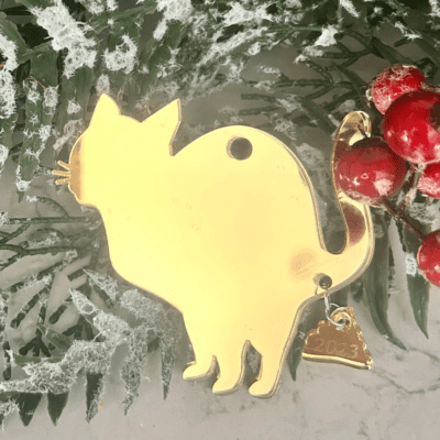 Cat poop ornament