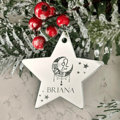 Star sign Christmas ornament