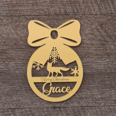 Fox Christmas ornament