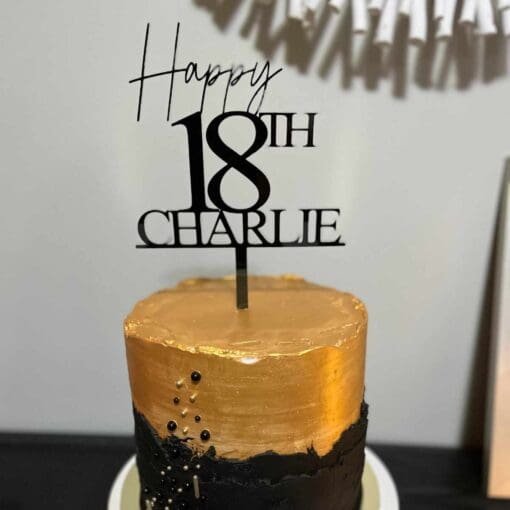 Birthday cake topper
