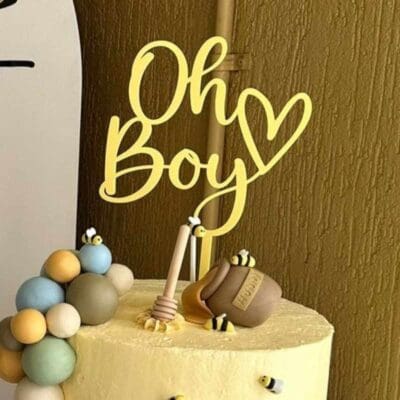 Oh Boy cake topper
