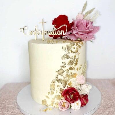 Confirmation cake topper