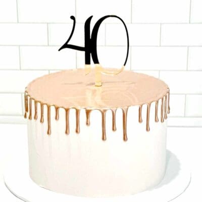 Age cake topper