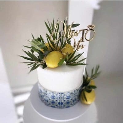 Miss to Mrs cake topper