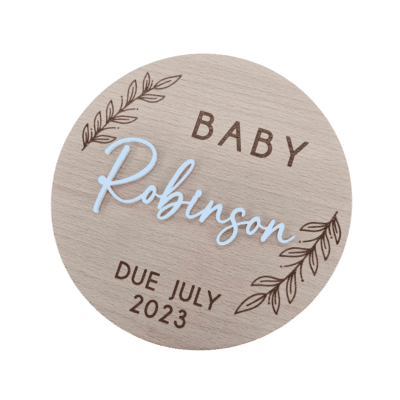 pregnancy announcement disc