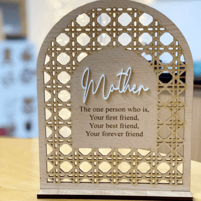 Custom Mother plaque with stand