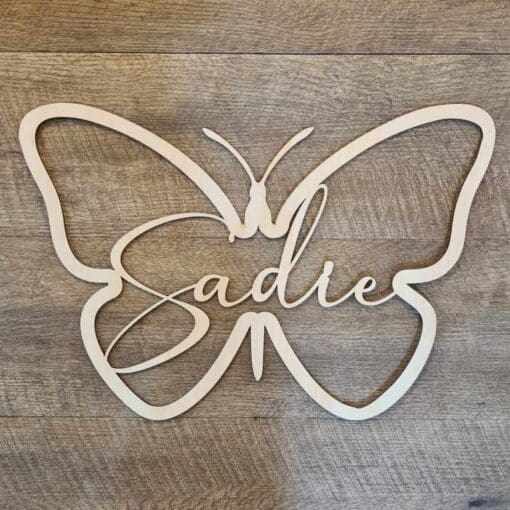 Butterfly wall sign