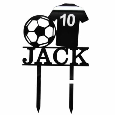 soccer cake topper