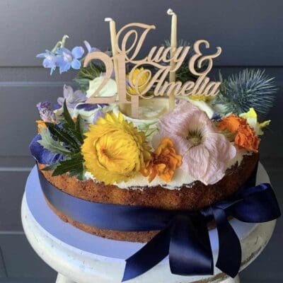 Twins cake topper