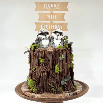 Banner cake topper