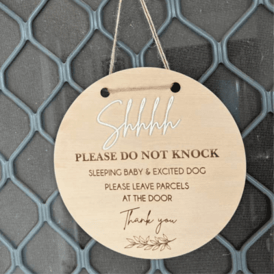 do not knock - door sign