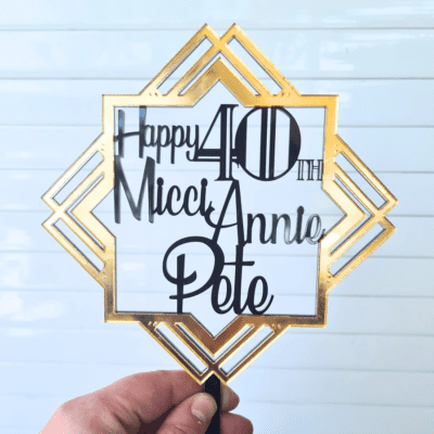 Great Gasby/1920 cake topper