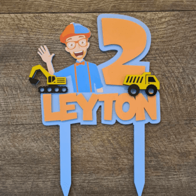 Blippi cake topper
