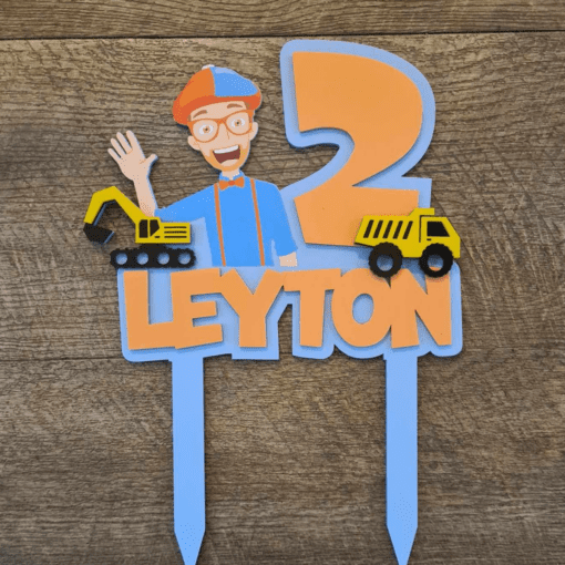 Blippi cake topper