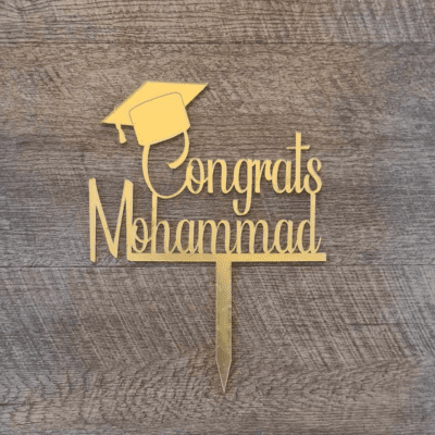 Graduation cake topper