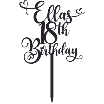 Personalised cake topper