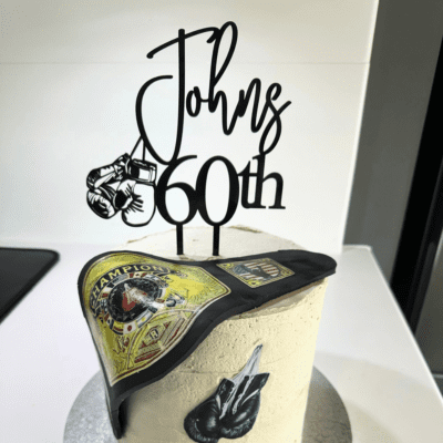 Boxing cake topper