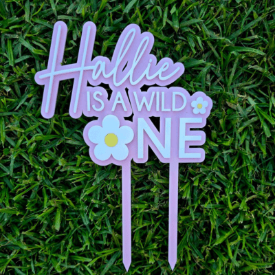 Wild one - Daisy cake topper