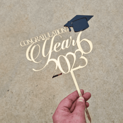 Graduation cake topper