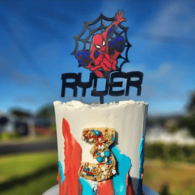 Spiderman cake topper