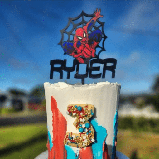 Spiderman cake topper