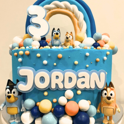 Bluey cake topper set