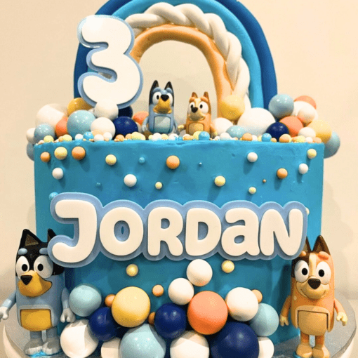 Bluey cake topper set