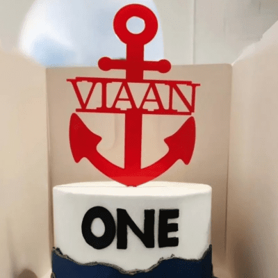 Anchor cake topper