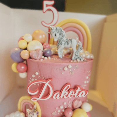 double acrylic cake topper set