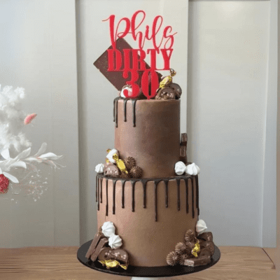 Dirty 30 cake topper
