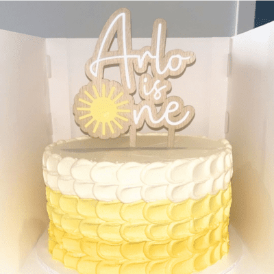 Sun cake topper