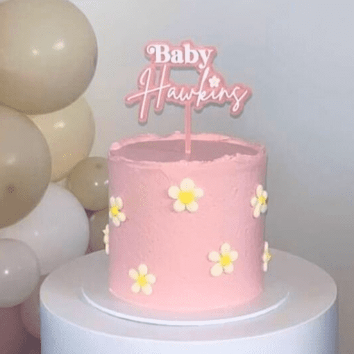 Baby shower cake topper