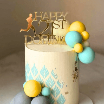 running cake topper
