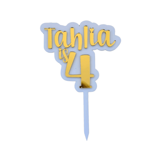Double acrylic cake topper - Image 2