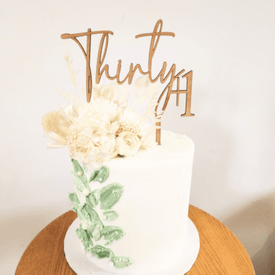 +1 cake topper